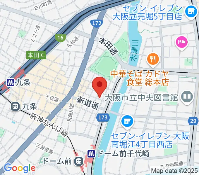 MUSIC OFFICE ギターショップの地図