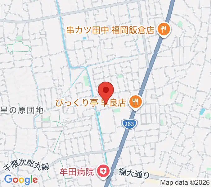 フジシマカスタムギターの地図