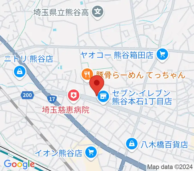 フジクラ楽器の地図