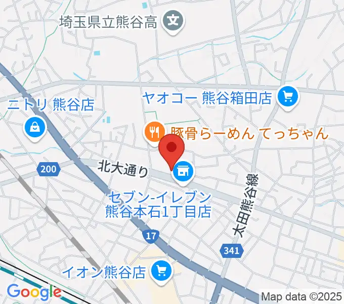 フジクラ楽器の地図