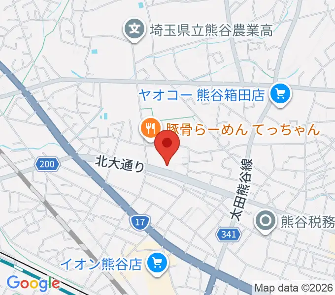 フジクラ楽器の地図