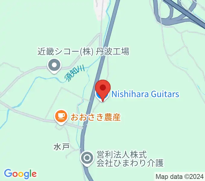 Nishihara Guitarsの地図