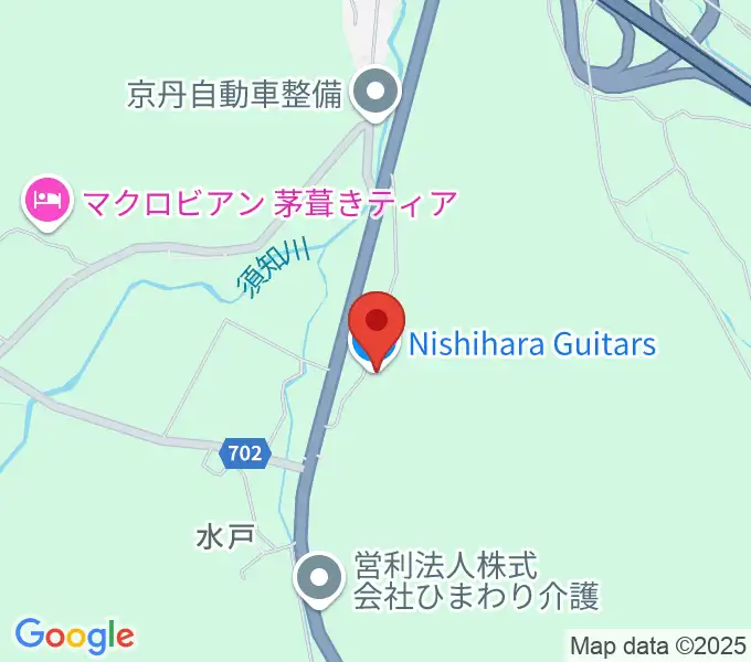 Nishihara Guitarsの地図