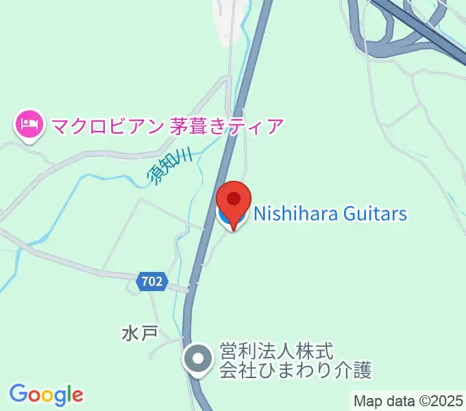 Nishihara Guitarsの地図