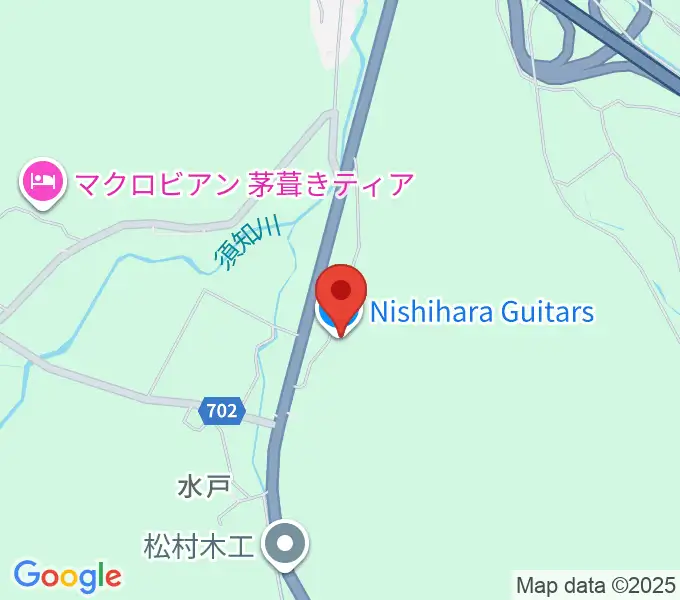 Nishihara Guitarsの地図