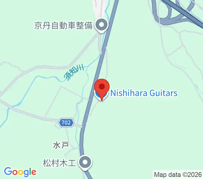 Nishihara Guitarsの地図