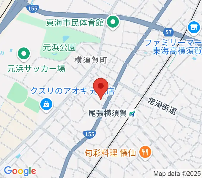 カワベフルート工房の地図