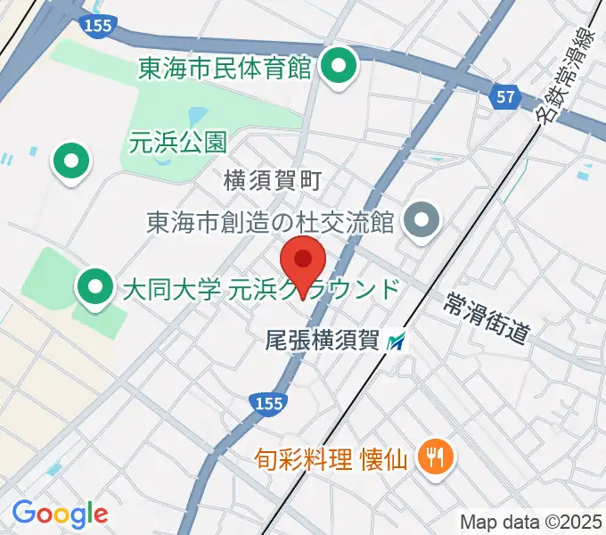 カワベフルート工房の地図