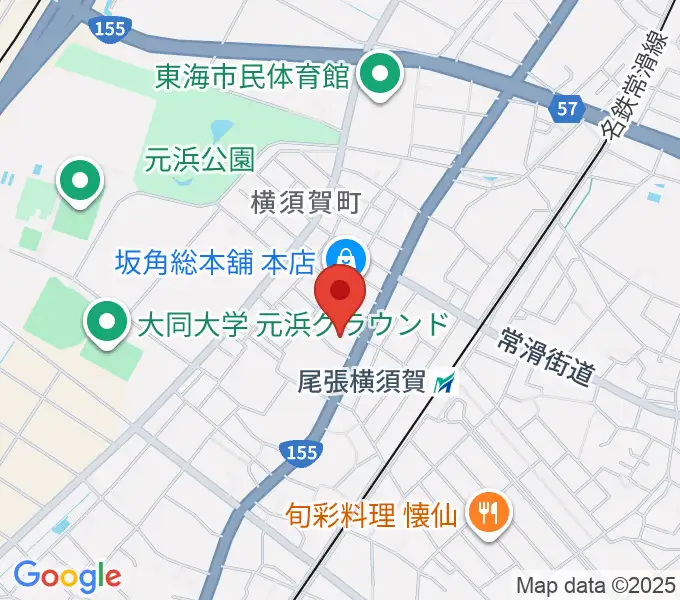 カワベフルート工房の地図