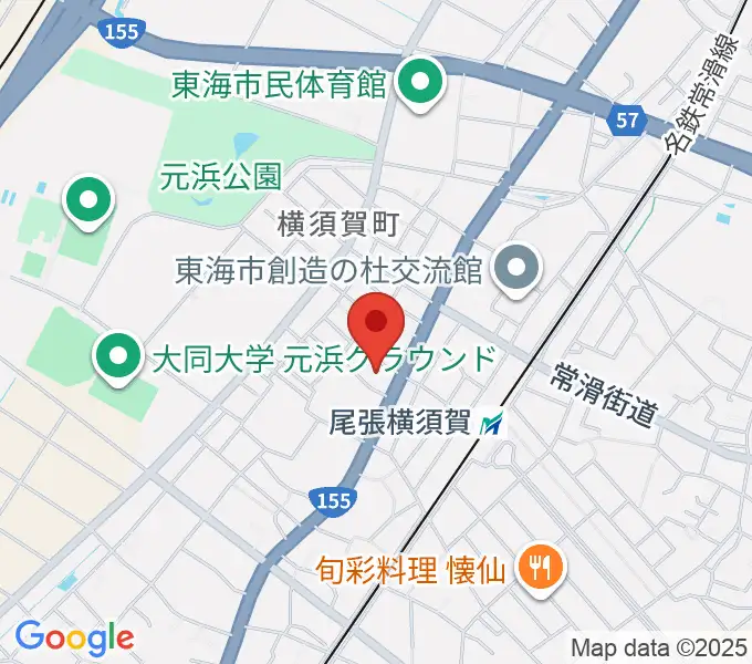 カワベフルート工房の地図