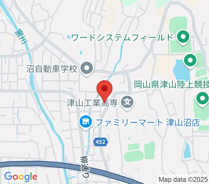 秋久弦楽器工房の地図