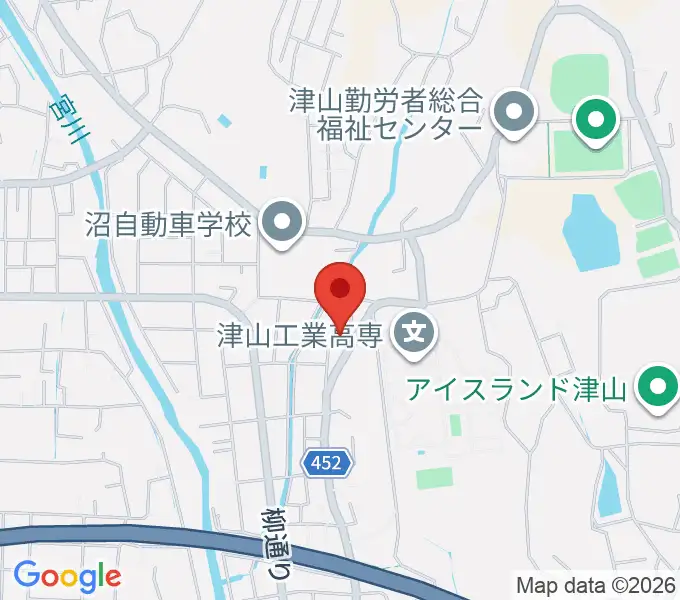 秋久弦楽器工房の地図