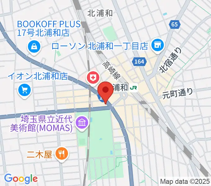 北浦和エアーズの地図