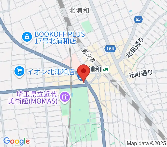 北浦和エアーズの地図