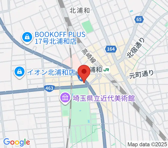 北浦和エアーズの地図