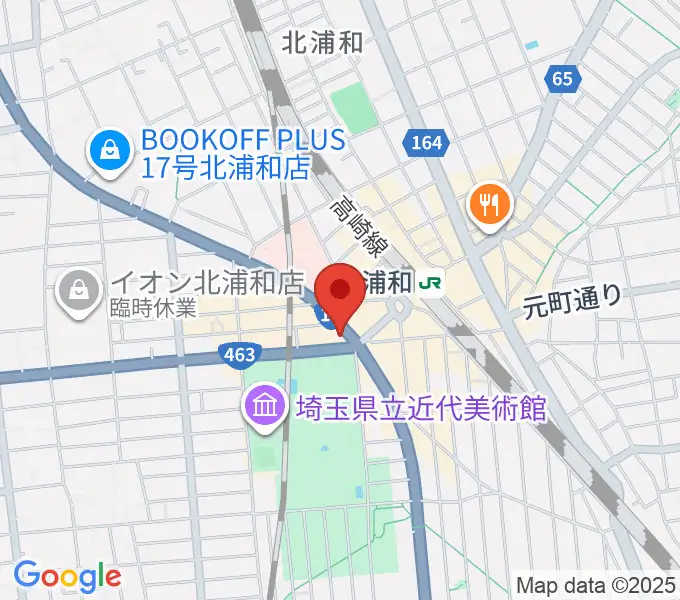 北浦和エアーズの地図