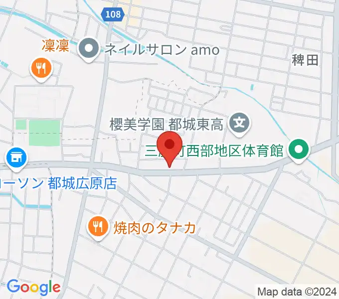 ピアノ工房グローミュージックの地図