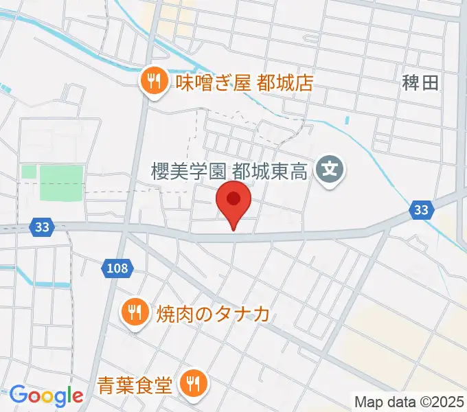 ピアノ工房グローミュージックの地図