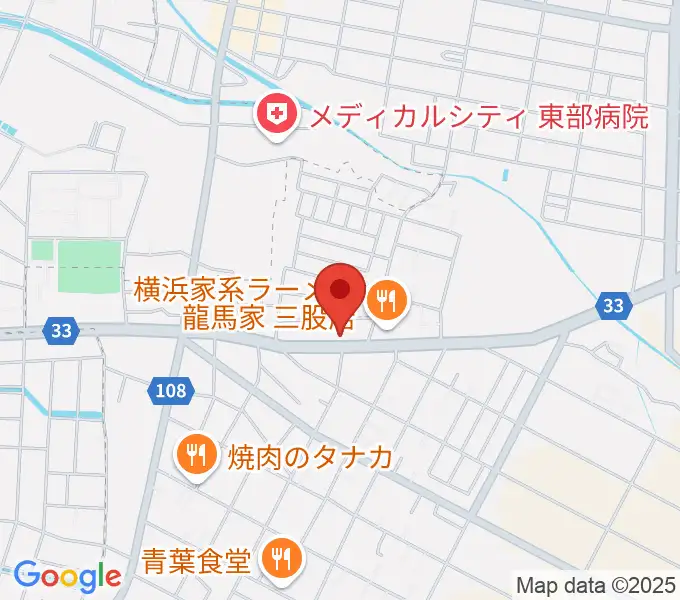 ピアノ工房グローミュージックの地図