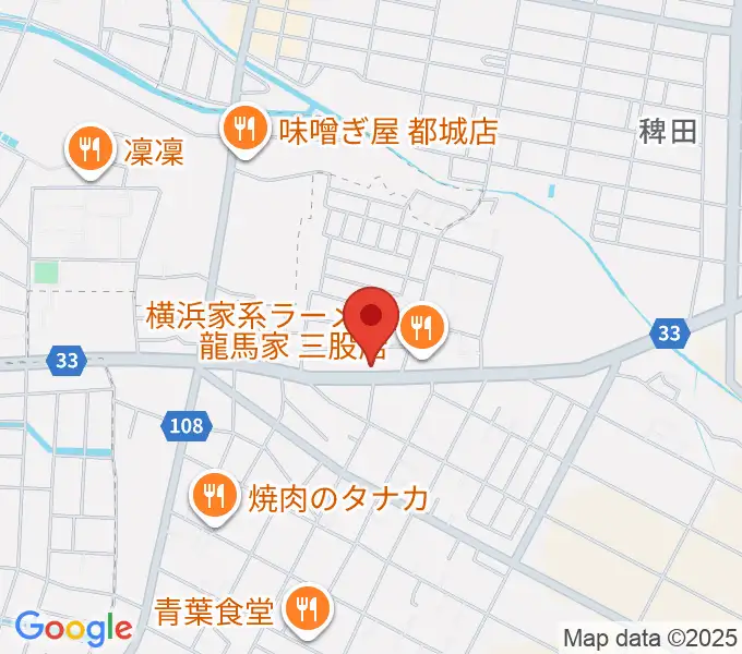 ピアノ工房グローミュージックの地図