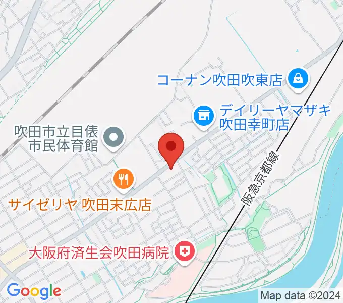 うたまくらピアノ工房の地図