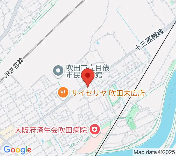 うたまくらピアノ工房の地図