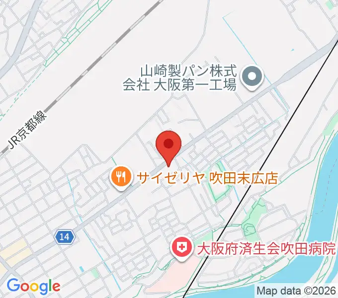 うたまくらピアノ工房の地図