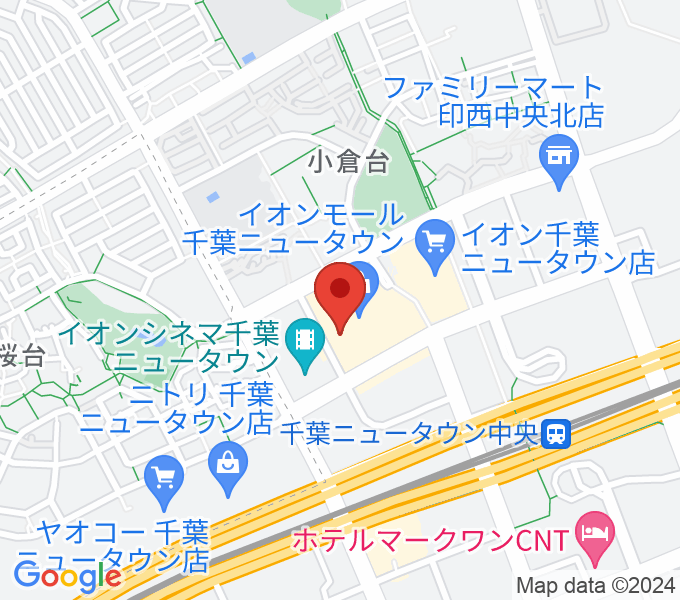 島村楽器 イオンモール千葉ニュータウン店の場所