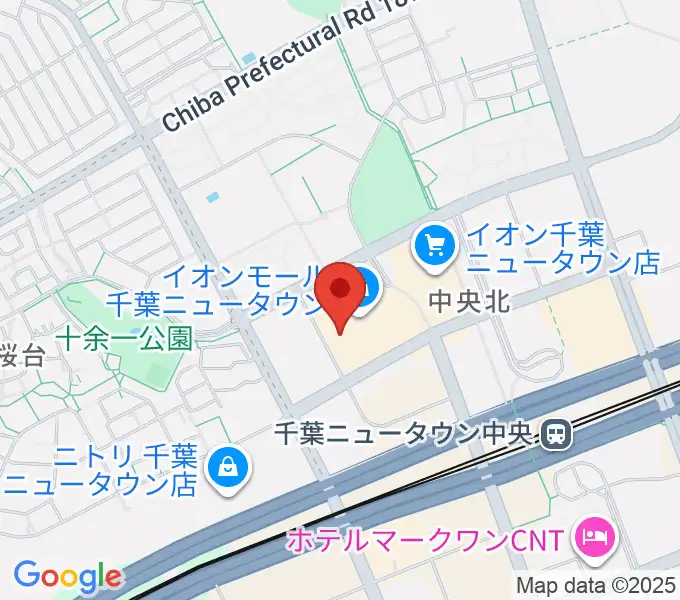 島村楽器 イオンモール千葉ニュータウン店の地図