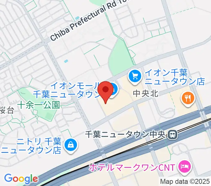 島村楽器 イオンモール千葉ニュータウン店の地図