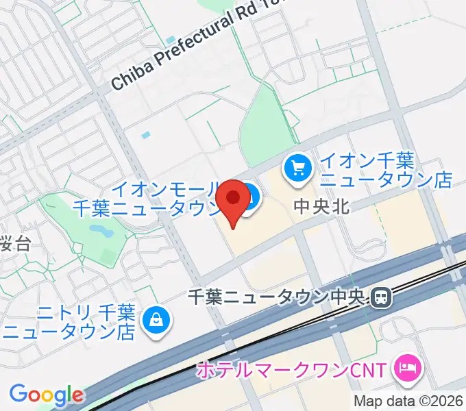 島村楽器 イオンモール千葉ニュータウン店の地図