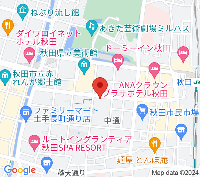 ヤマハミュージック 秋田店の場所