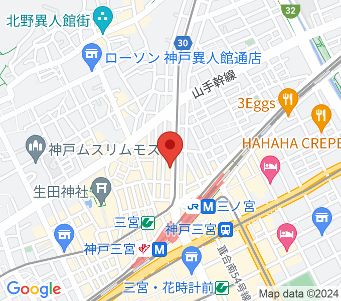 ヤマハミュージック 神戸店の場所