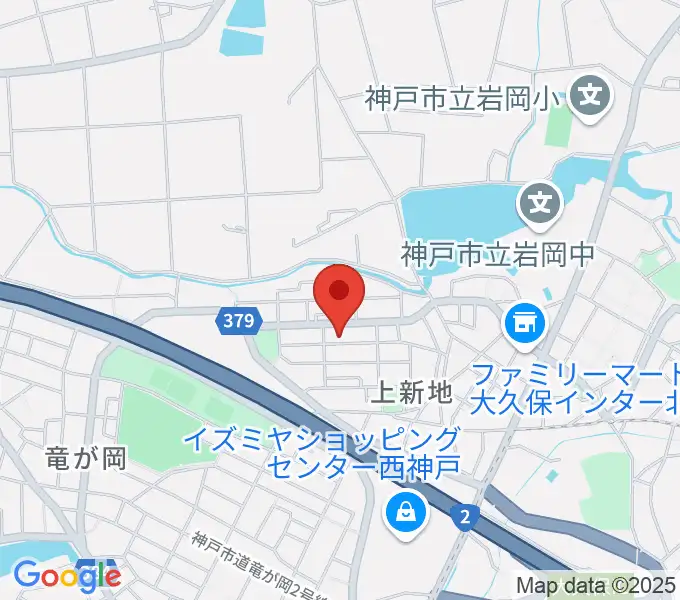 ギター工房オデッセイの地図