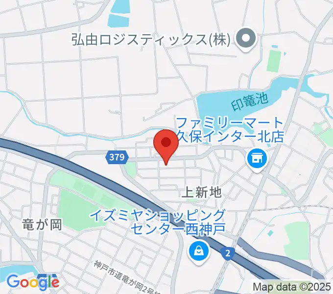 ギター工房オデッセイの地図