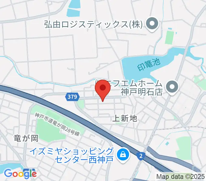ギター工房オデッセイの地図