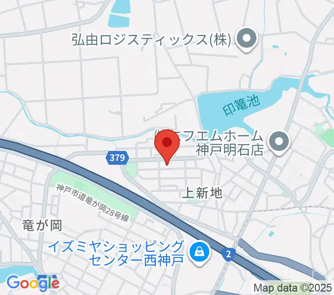 ギター工房オデッセイの地図