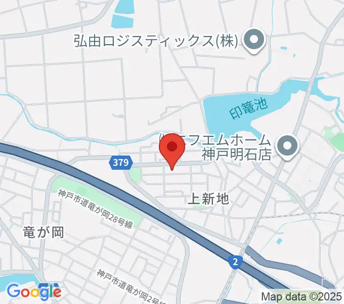 ギター工房オデッセイの地図