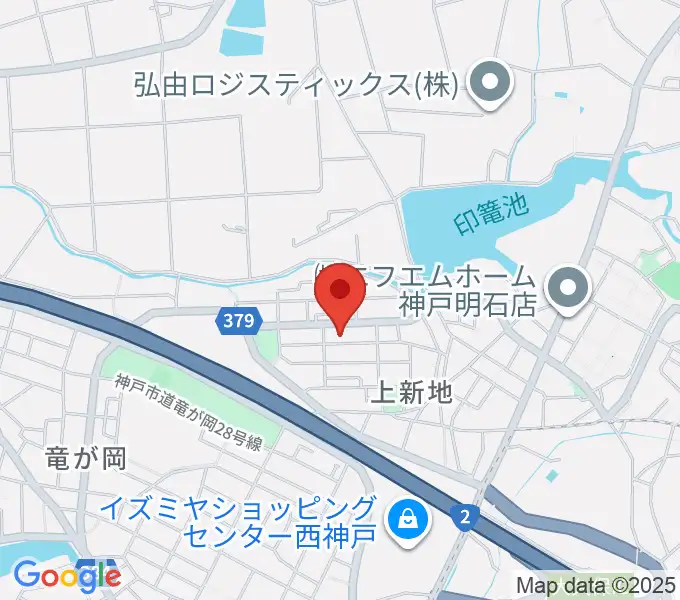ギター工房オデッセイの地図