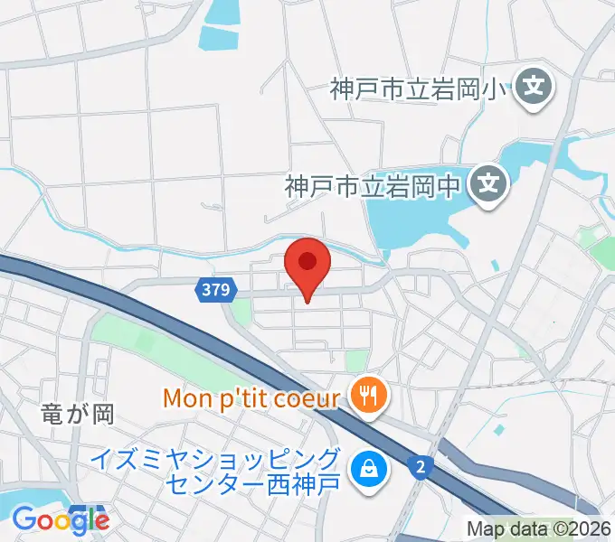 ギター工房オデッセイの地図
