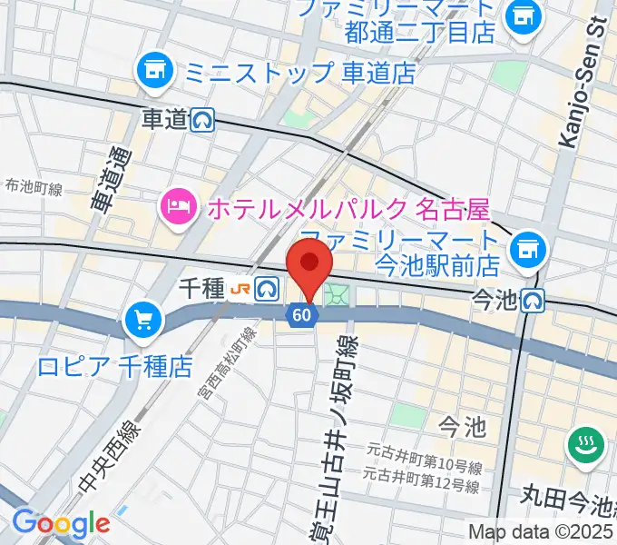 中善楽器ブレーメンの地図
