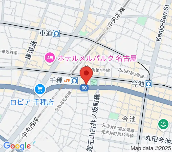 中善楽器ブレーメンの地図