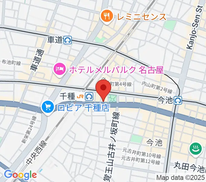 中善楽器ブレーメンの地図