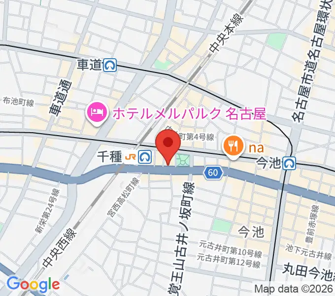 中善楽器ブレーメンの地図