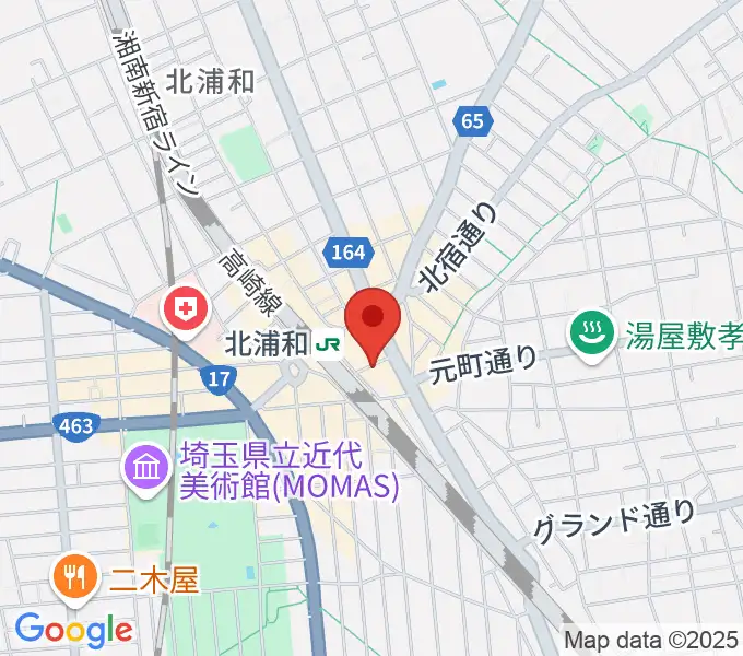 北浦和KYARAの地図