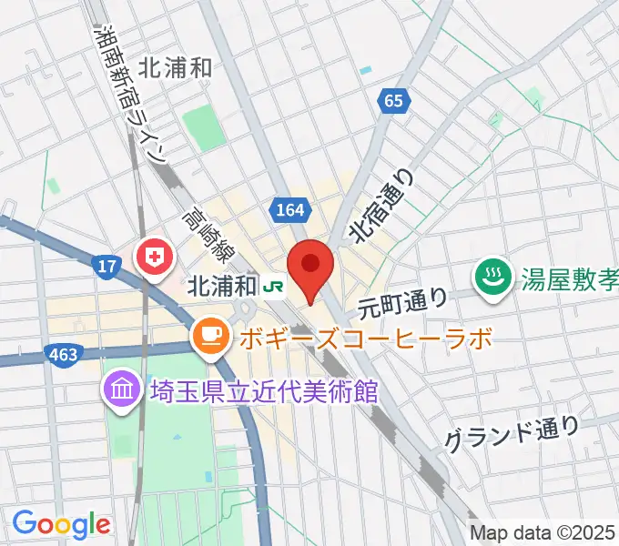 北浦和KYARAの地図