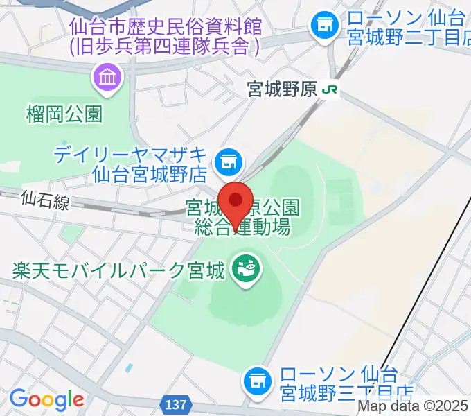 Rakuten.FM TOHOKUの地図