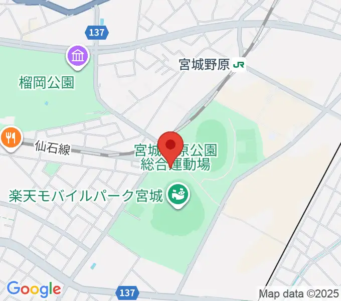 Rakuten.FM TOHOKUの地図