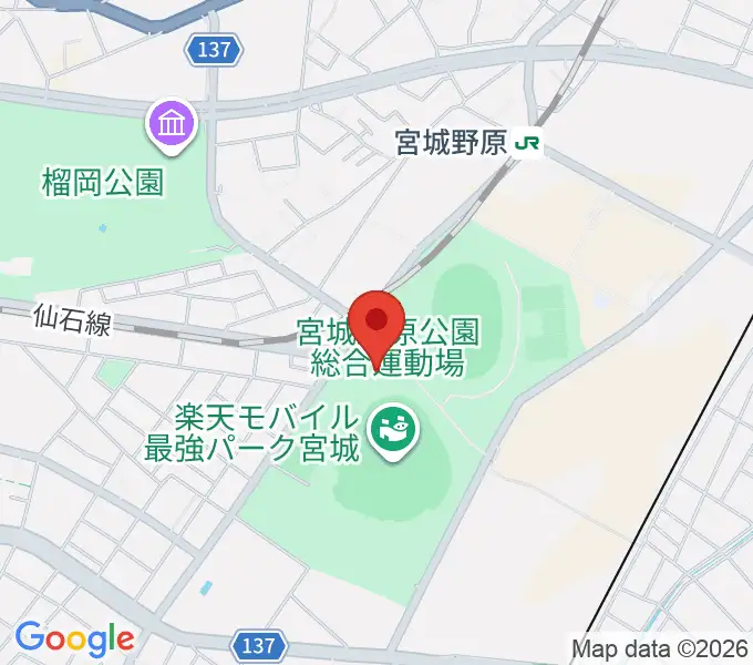 Rakuten.FM TOHOKUの地図