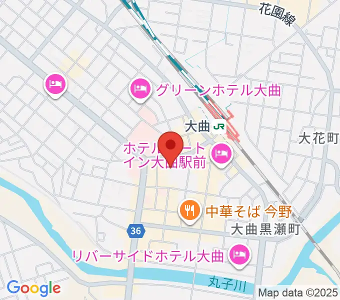 FMはなびの地図